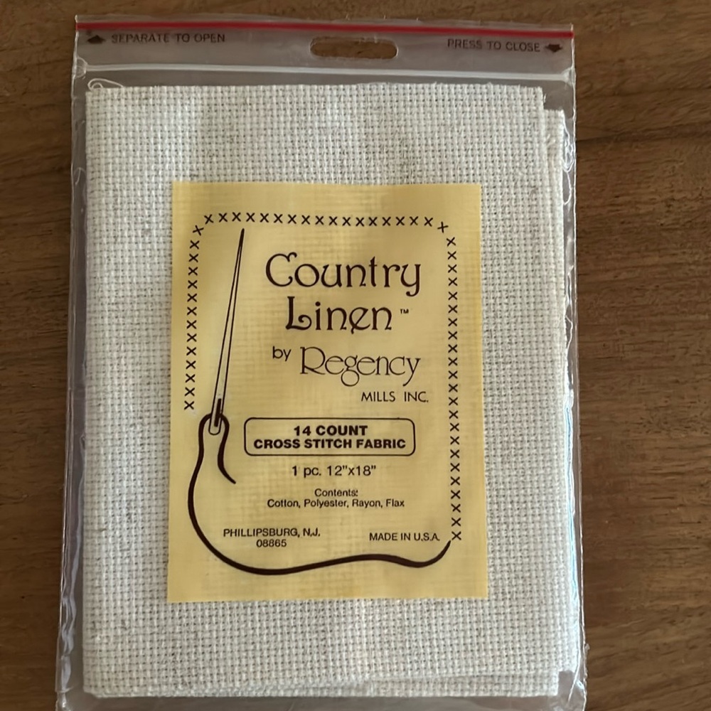Cross stitch fabric